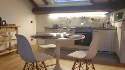 Cucina o angolo cottura di Mansarda Laurent