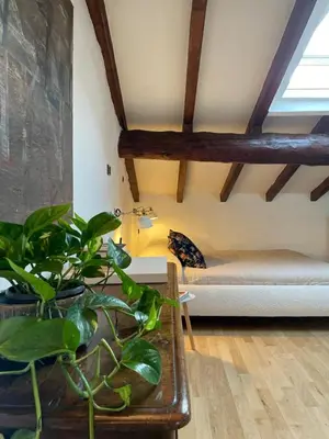 Letto o letti in una camera di Mansarda Laurent