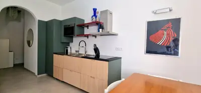Cucina o angolo cottura di Casa del Mare- Bluchalet