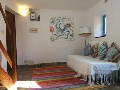 Letto o letti in una camera di The Cinque Terre nest, with terrace and view
