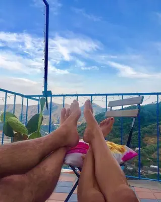 Balcone o terrazza di The Cinque Terre nest, with terrace and view
