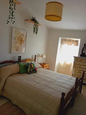 Letto o letti in una camera di Comfortable Apartment with Sea View in Falcinello
