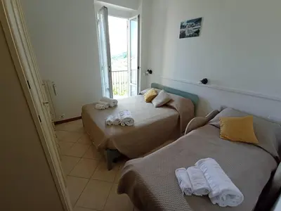 Letto o letti in una camera di Al VIgneto