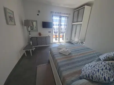 Letto o letti in una camera di Vista Mare Portofino by PortofinoVacanze