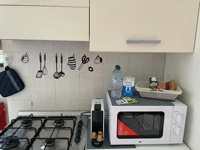 Cucina o angolo cottura di Minimal Loft in centro a Piacenza