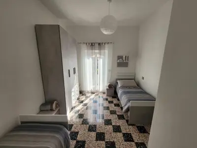 Letto o letti in una camera di Ca' du Bertu