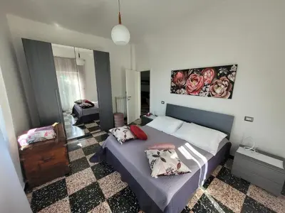 Letto o letti in una camera di Ca' du Bertu