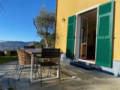 Balcone o terrazza di Villa Monte Rosa al Golfo by PortofinoVacanze
