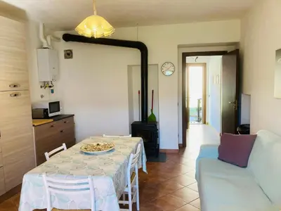 Cucina o angolo cottura di Casa nella natura a Bobbio