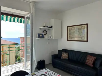 Area soggiorno di Silvia House Sea View