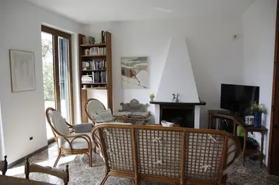 TV o dispositivi per l'intrattenimento presso Villa con vista Sestri Levante