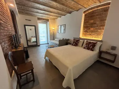 Letto o letti in una camera di Il Canneto
