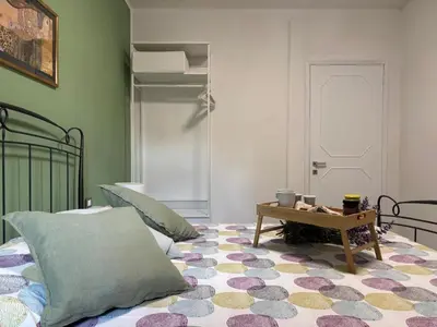 Letto o letti in una camera di Cà La Liccia