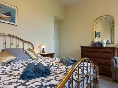 Letto o letti in una camera di Cà La Liccia