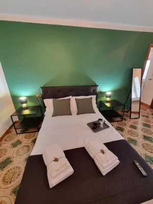 Letto o letti in una camera di Ca' della Bardona
