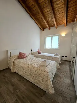 Letto o letti in una camera di Oasi di pace nella Val di Taro