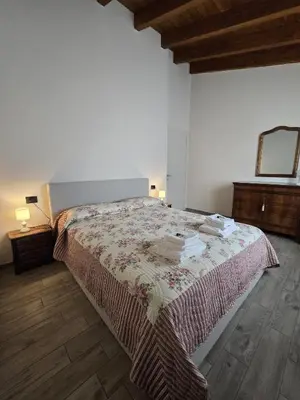 Letto o letti in una camera di Oasi di pace nella Val di Taro