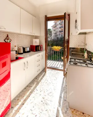 Cucina o angolo cottura di [Free Parking] Un angolo di sole a MareBu!