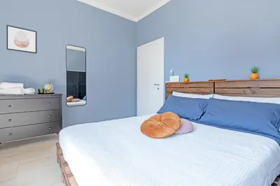 Letto o letti in una camera di Oasi urbana near Osteria Francesana