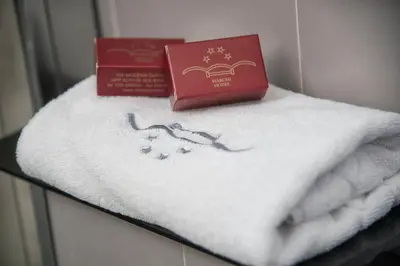 Letto o letti in una camera di Marchi Hotel