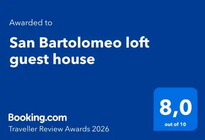 Certificato, attestato, insegna o altro documento esposto da San Bartolomeo loft guest house