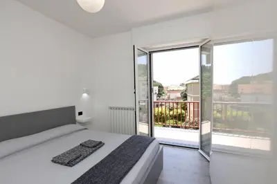 Letto o letti in una camera di Casa del nonno Pode