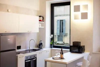 Cucina o angolo cottura di Via Verdi SUITE
