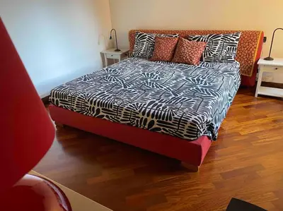 Letto o letti in una camera di casa Sofia