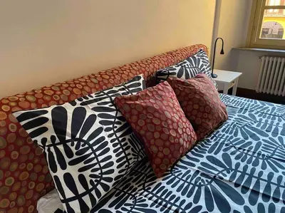 Letto o letti in una camera di casa Sofia
