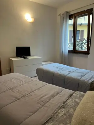 Letto o letti in una camera di Casa Sole