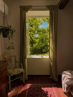 Letto o letti in una camera di B&B Ostria Vento