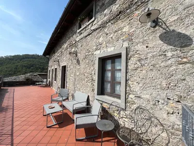 Area soggiorno di Agriturismo Montagna Verde Apella