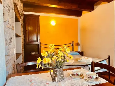 Letto o letti in una camera di Agriturismo Montagna Verde Apella