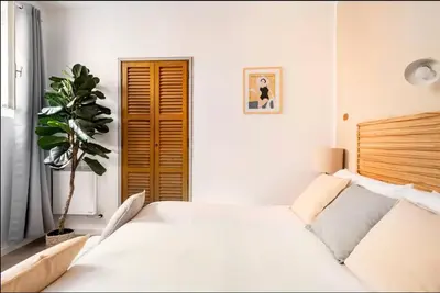 Letto o letti in una camera di Casa Sophia, Terre Marine