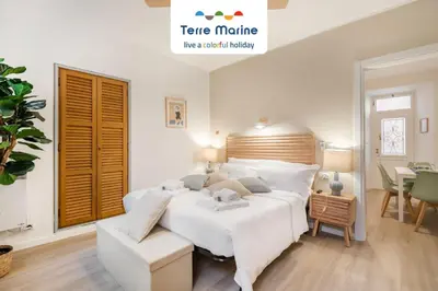 Letto o letti in una camera di Casa Sophia, Terre Marine
