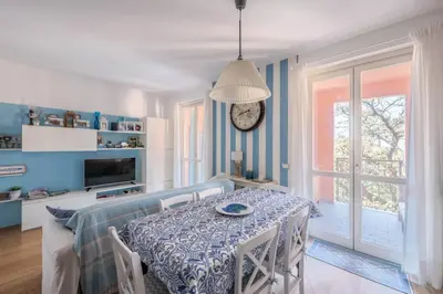 Cucina o angolo cottura di SeaView Cavi B. [100mt dal Mare]