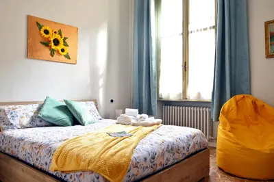 Letto o letti in una camera di Casa Del Teatro