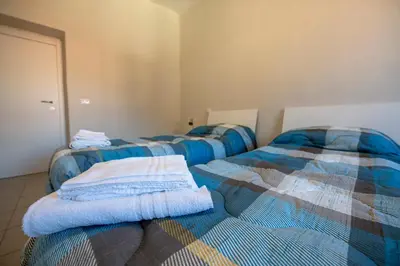 Letto o letti in una camera di 237 - Casa Colombo Riva Vista Mare a 10metri Spiaggia