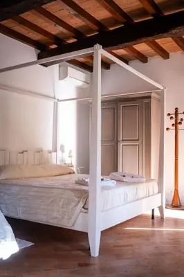 Letto o letti in una camera di Agriturismo Corte Capiluppia