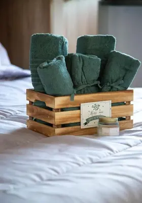 Letto o letti in una camera di Affittacamere L'Agorà