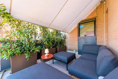 Area soggiorno di Tiny House Tower