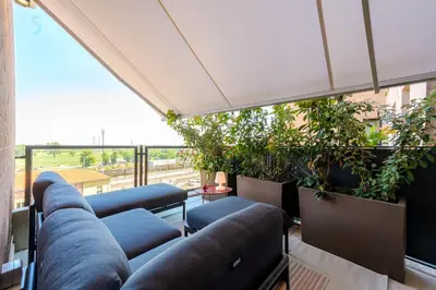 Area soggiorno di Tiny House Tower