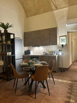 Cucina o angolo cottura di Appartamento L'antica colonna, in centro storico