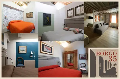 Letto o letti in una camera di Borgo35