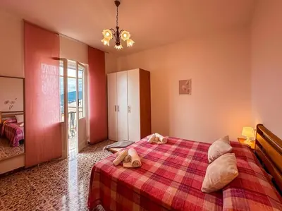Letto o letti in una camera di [5 TERRE]The Terrace on the Gulf - Parking / Wi-fi