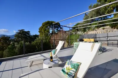 Balcone o terrazza di Penthouse Marina di Bardi - Attico con vista mozzafiato su Portofino e terrazza privata