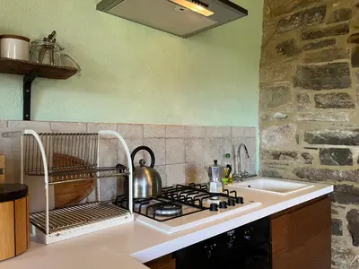 Cucina o angolo cottura di La Stalla - Villa With Pool