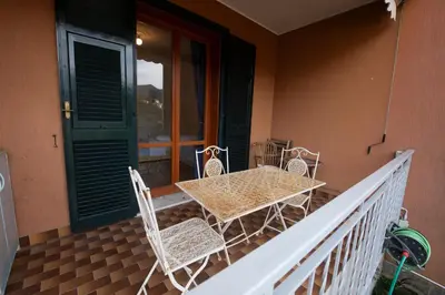 Balcone o terrazza di 229 - Casa di Magda - Moneglia, 5minuti a piedi dal mare e spiaggia - PARCHEGGIO PRIVATO INCLUSO