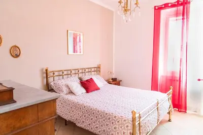 Letto o letti in una camera di Casa di Paola
