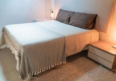 Letto o letti in una camera di Casale Gambini